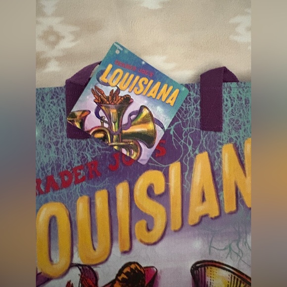 NWT! x3 Trader Joe's Tote Bags/ Louisiana, Maryland, Peanuts - Picture 5 of 15